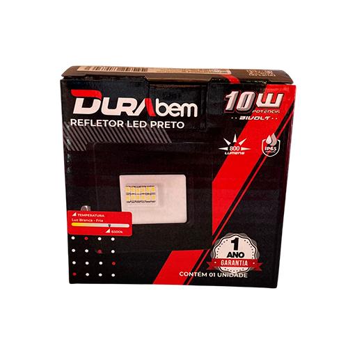 Produto REFLETOR LED 10W BIV 6500K 7X5,8CM PRETO