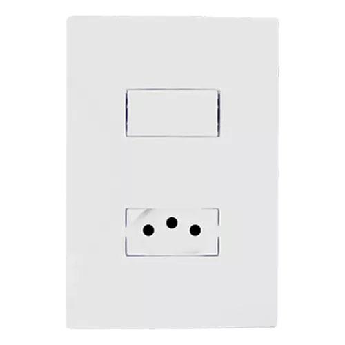 Produto CONJUNTO I9 1 INTERRUPTOR SIMPLES + 1 TOMADA 10A 94200