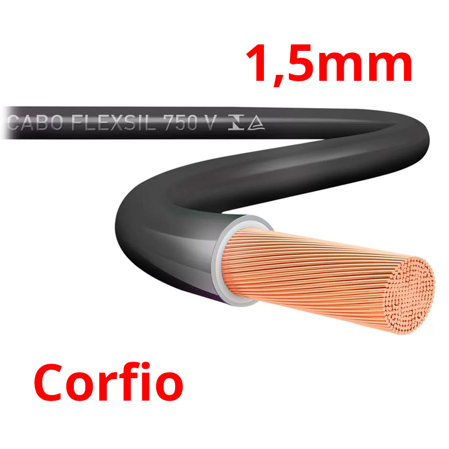Produto CABO FLEX 1,5MM PRETO 1M