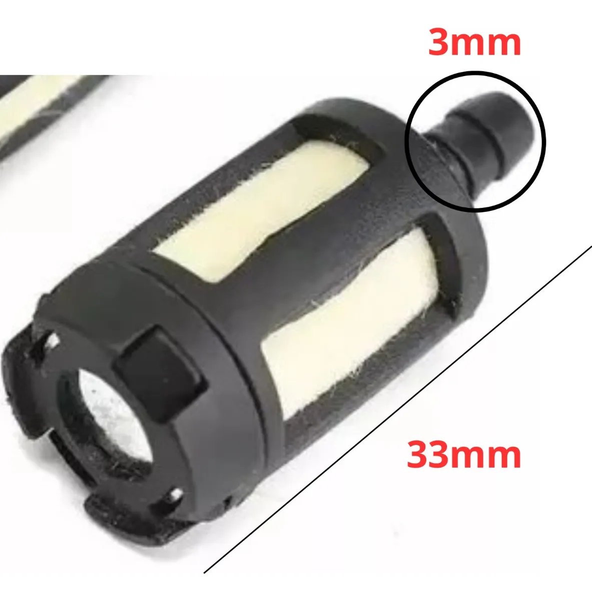 Produto FILTRO DE COMBUSTIVEL ROÇADEIRA UNIVERSAL