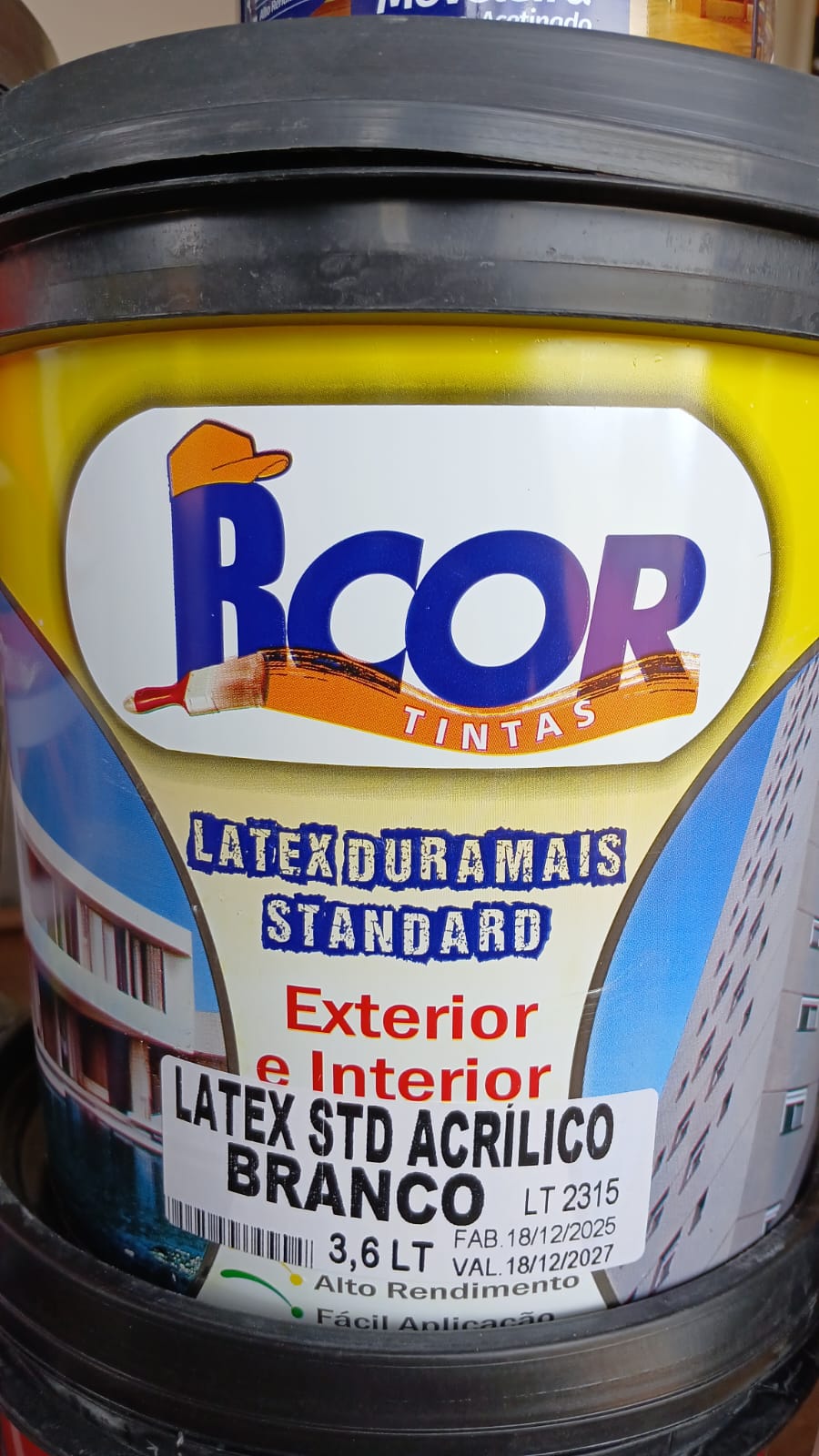 Produto LATEX STD ACRÍLICO DURAMAIS BRANCO 3,600 LTS