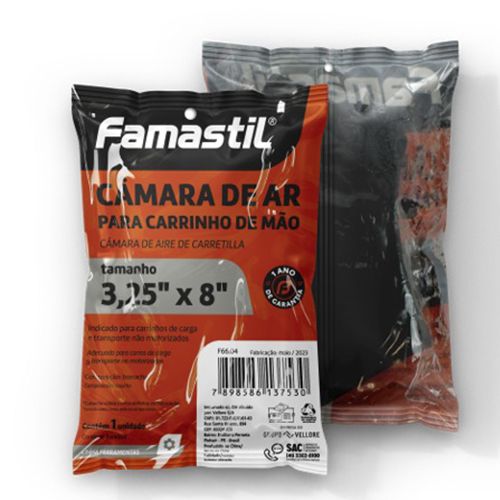 Produto CAMARA DE AR PARA PNEU DE CARRINHO 3.25 X 8