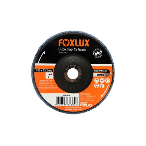 Produto DISCO FLAP FIBRA 4.1/2" 40GR