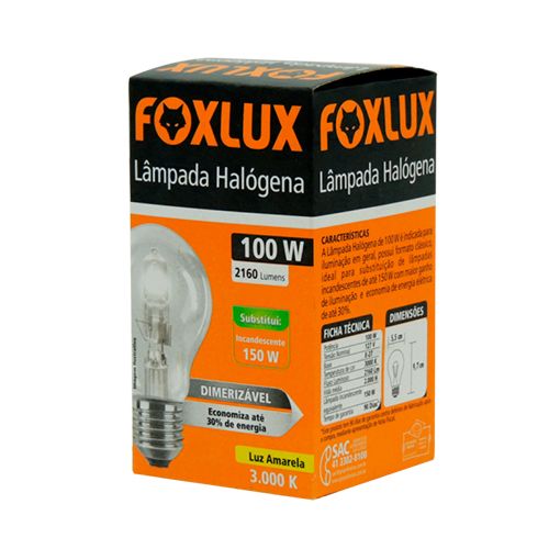 Produto LAMPADA HALOGENA 100W 127V