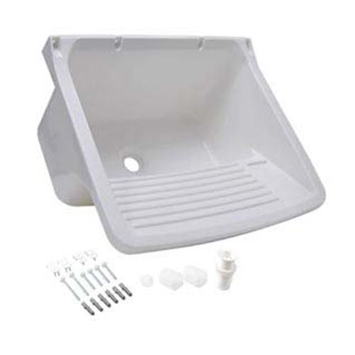 Produto TANQUE PLASTICO PARA LAVAR ROUPA 47X43X27 22L BRANCO