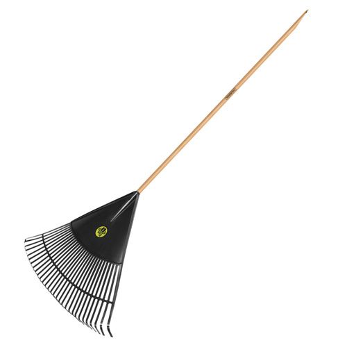 Produto VASSOURA PARA JARDIM PLASTICA 30 DENTES COM CABO PRETA